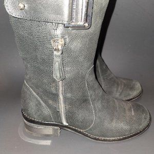 Vince Camuto black moto boots